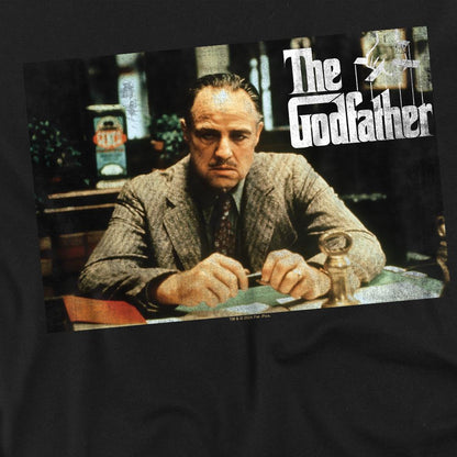 Black - Pack Shot - The Godfather Mens Don Vito Corleone Picture T-Shirt
