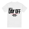 White - Front - Ferris Bueller´s Day Off Mens Ferris Bueller Needs A Day Off T-Shirt