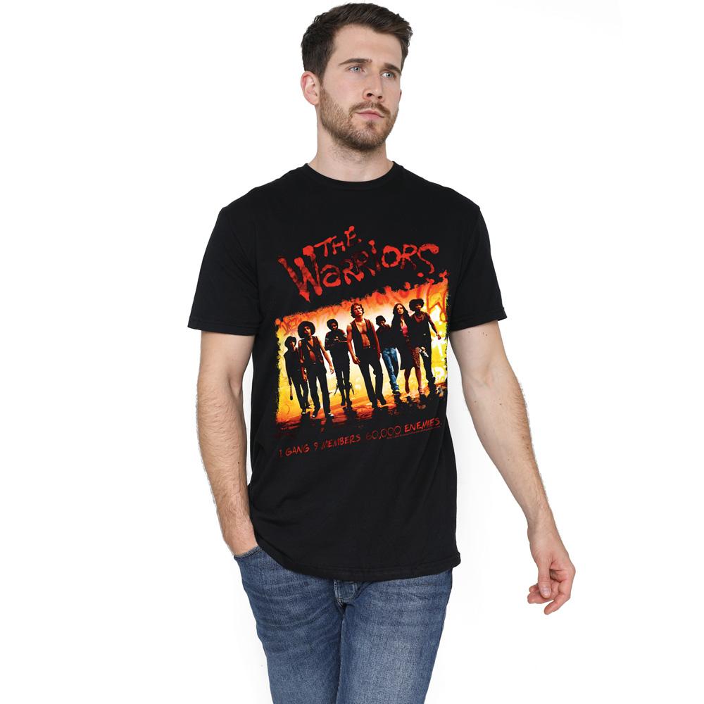 Black - Side - The Warriors Mens One Gang T-Shirt
