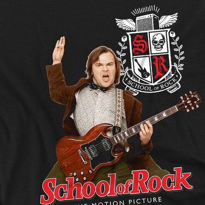 Black - Side - School of Rock Mens The Teacher Is In T-Shirt