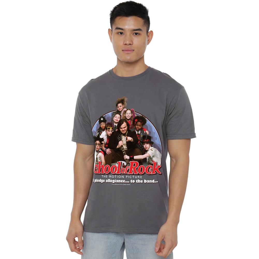 Charcoal - Lifestyle - School of Rock Mens I Pledge Allegiance T-Shirt