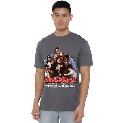 Charcoal - Lifestyle - School of Rock Mens I Pledge Allegiance T-Shirt