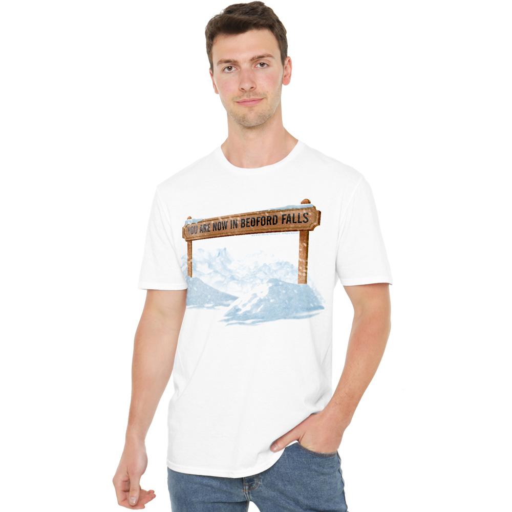 White - Side - It´s a Wonderful Life Mens Bedford Falls T-Shirt