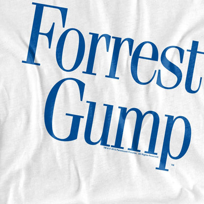White - Pack Shot - Forrest Gump Mens Logo T-Shirt