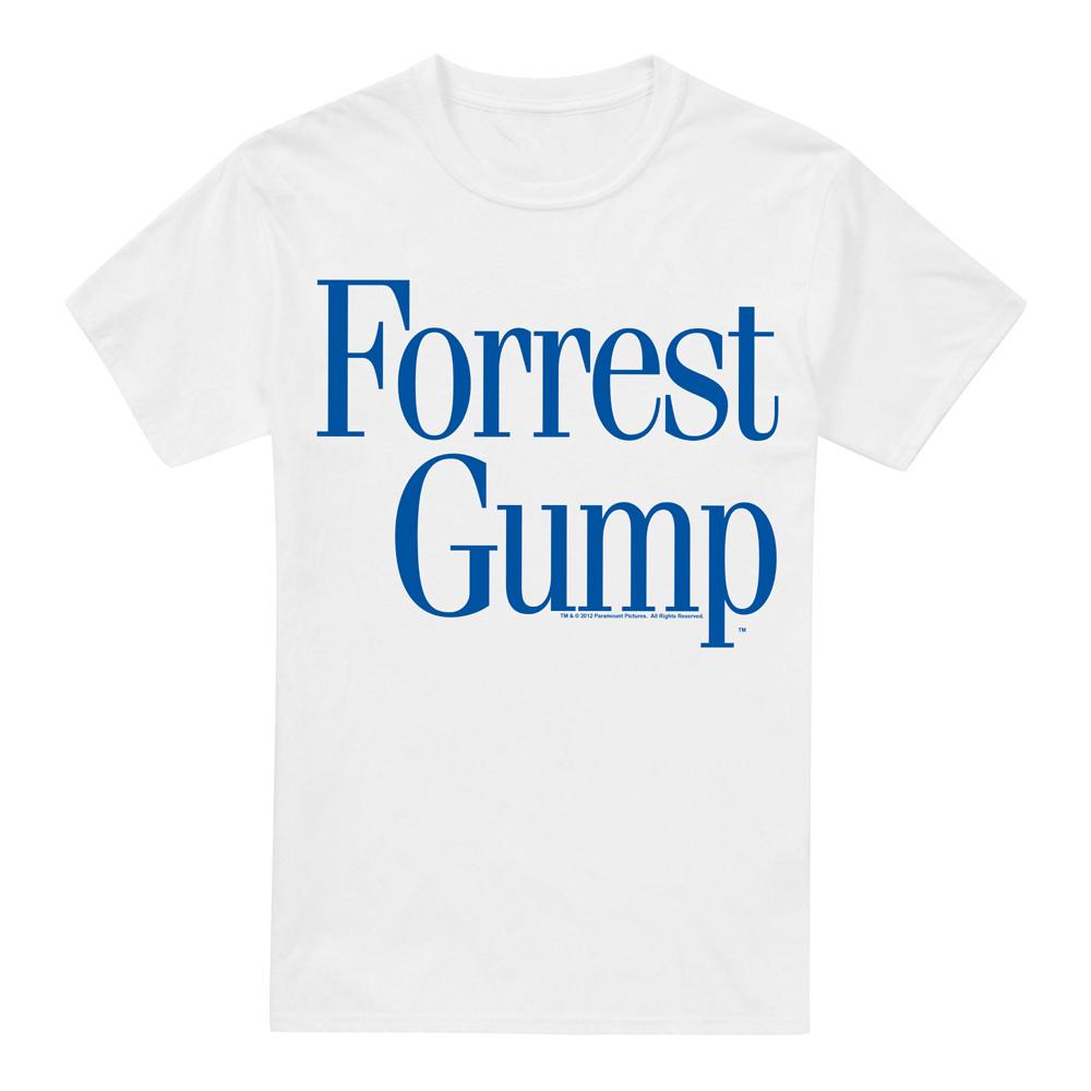 White - Front - Forrest Gump Mens Logo T-Shirt
