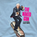 Light Blue - Pack Shot - The Naked Gun Mens Bullet T-Shirt