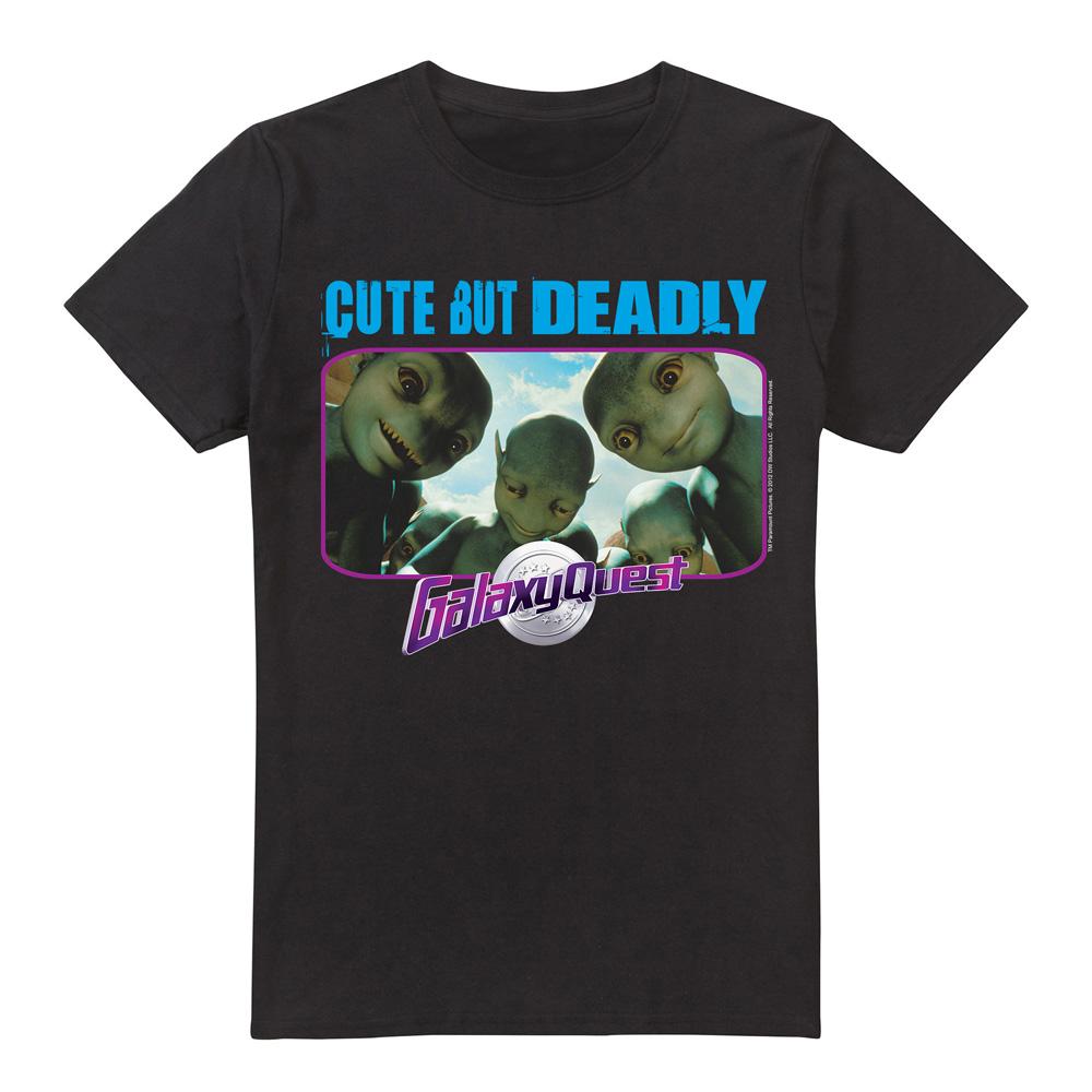 Black - Front - Galaxy Quest Mens Cute But Deadly T-Shirt