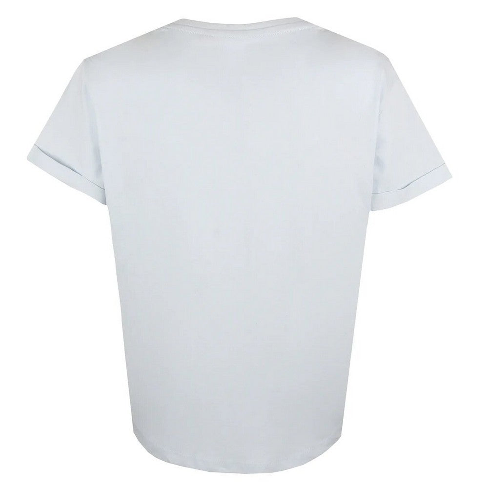 Sky Blue-Black - Back - Peanuts Womens-Ladies Stay Cool Snoopy T-Shirt