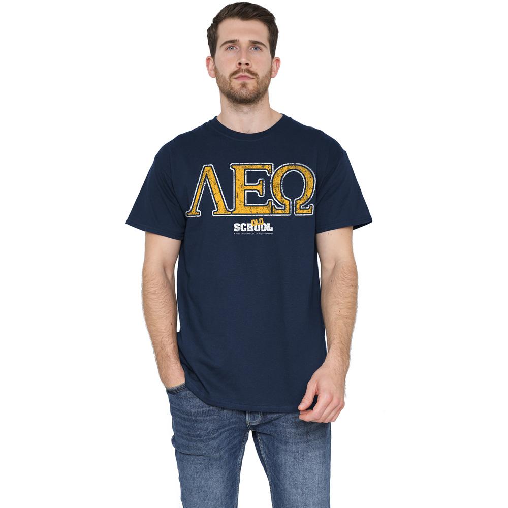 Navy - Lifestyle - Old School Mens Leo T-Shirt