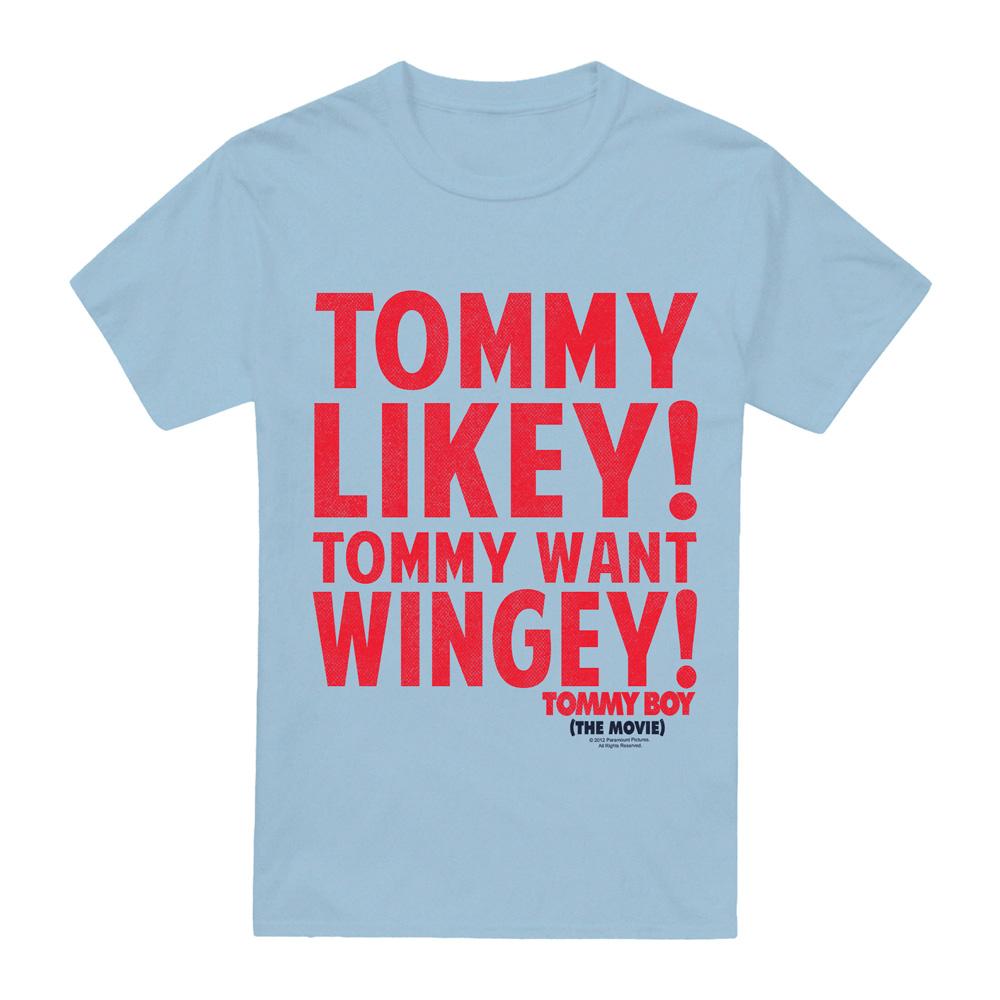 Light Blue - Front - Tommy Boy Mens Want Wingey T-Shirt