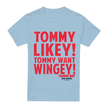 Light Blue - Front - Tommy Boy Mens Want Wingey T-Shirt