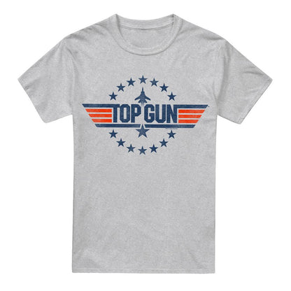 Sport Heather - Front - Top Gun Mens Star Logo T-Shirt