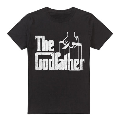 Black - Front - The Godfather Mens Logo T-Shirt