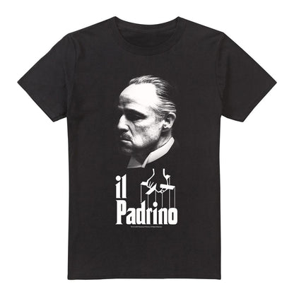 Black - Front - The Godfather Mens Il Padrino T-Shirt