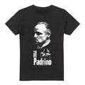 Black - Front - The Godfather Mens Il Padrino T-Shirt