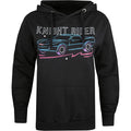 Black-White-Blue - Front - Knight Rider Womens-Ladies Stars Hoodie