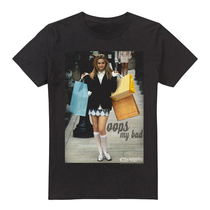 Black - Back - Clueless Mens Oops My Bad T-Shirt