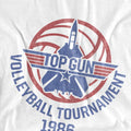 White - Pack Shot - Top Gun Mens Volleyball Tournament T-Shirt