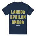 Navy - Front - Old School Mens Fraternity T-Shirt