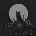 Black - Side - Pet Sematary Mens Cat With Tombstones T-Shirt