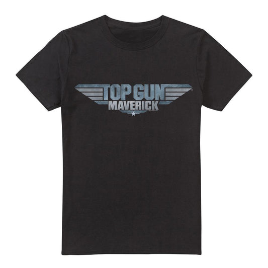 Black - Front - Top Gun: Maverick Mens Logo T-Shirt