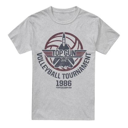 Sport Heather - Front - Top Gun Mens Volleyball T-Shirt