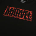 Black - Side - Marvel Womens-Ladies Comic Cotton Logo T-Shirt