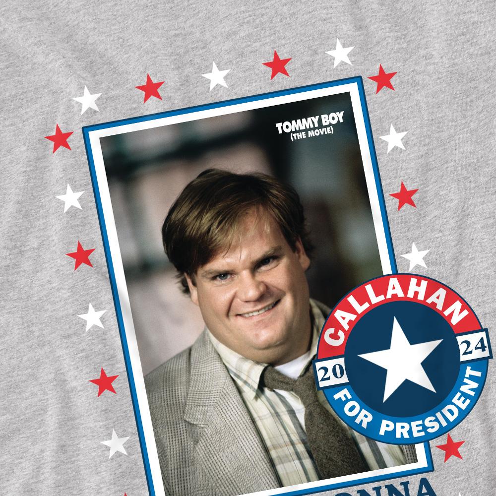 Sport Heather - Pack Shot - Tommy Boy Mens Callahan For President 2024 T-Shirt