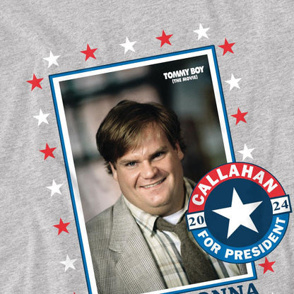 Sport Heather - Pack Shot - Tommy Boy Mens Callahan For President 2024 T-Shirt