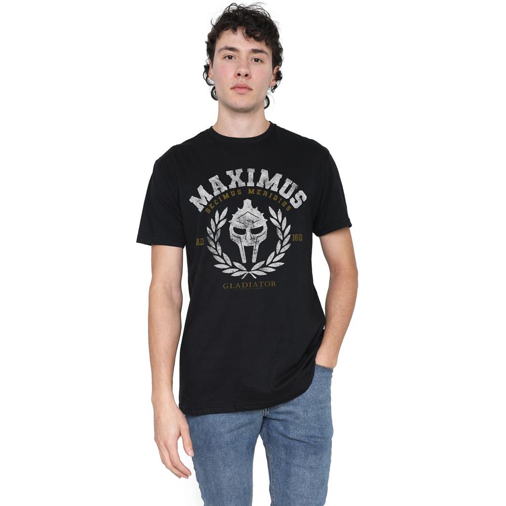 Black - Lifestyle - Gladiator Mens Academy Wreath T-Shirt
