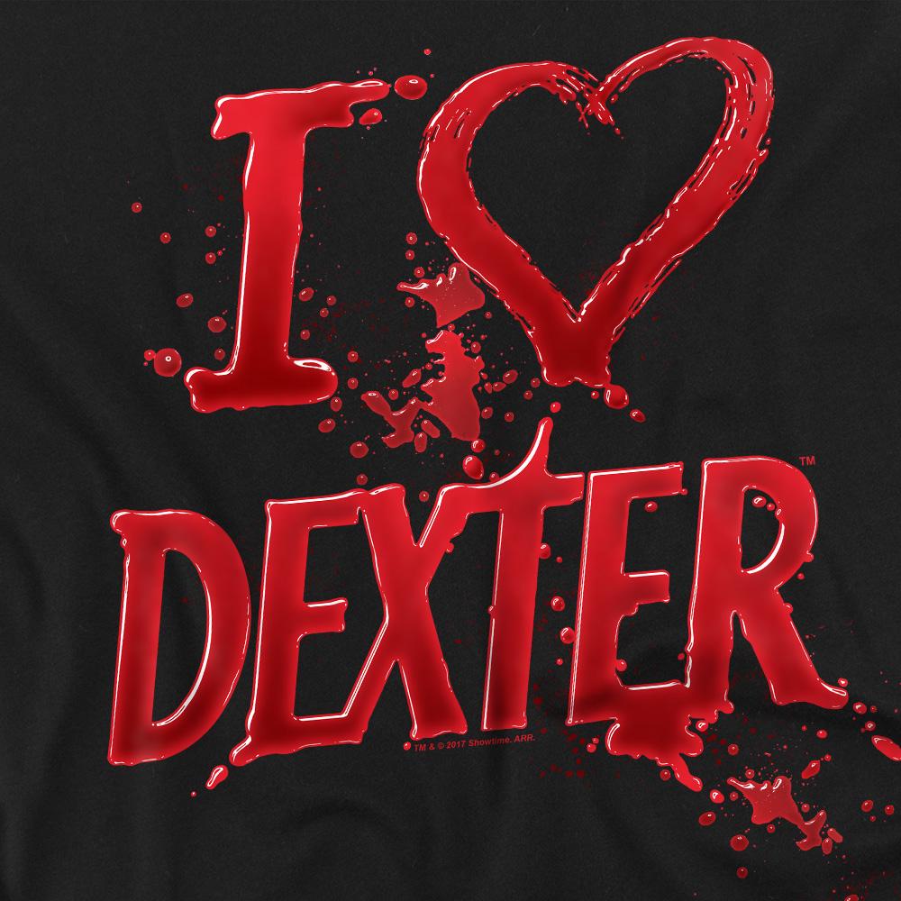 Black - Pack Shot - Dexter Mens I Heart Dexter T-Shirt