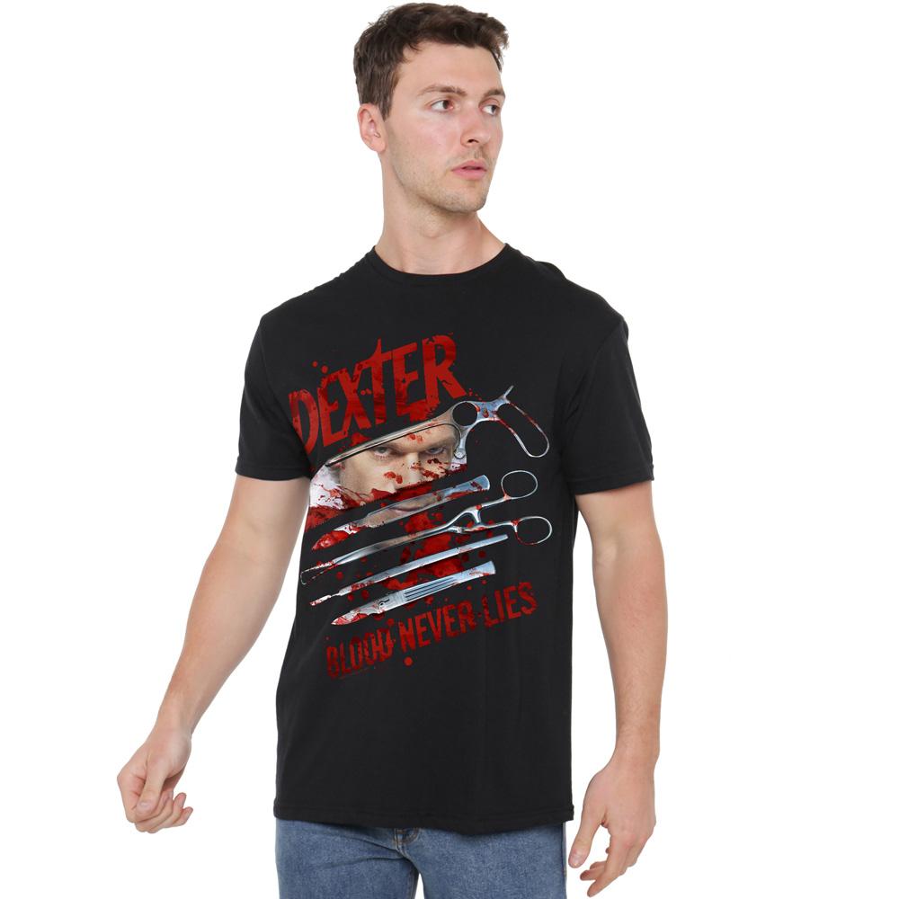 Black - Lifestyle - Dexter Mens Blood Never Lies T-Shirt