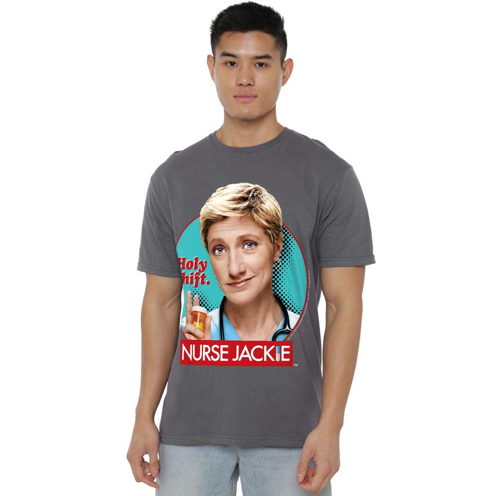 Charcoal - Lifestyle - Nurse Jackie Mens Holy Shift T-Shirt