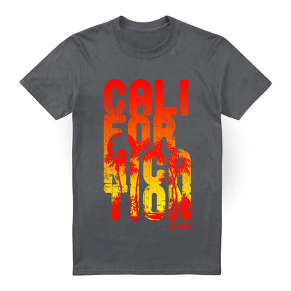 Charcoal - Front - Californication Mens Cali Type T-Shirt