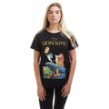 Black-Golden Brown-Green - Lifestyle - The Lion King Womens-Ladies VHS T-Shirt