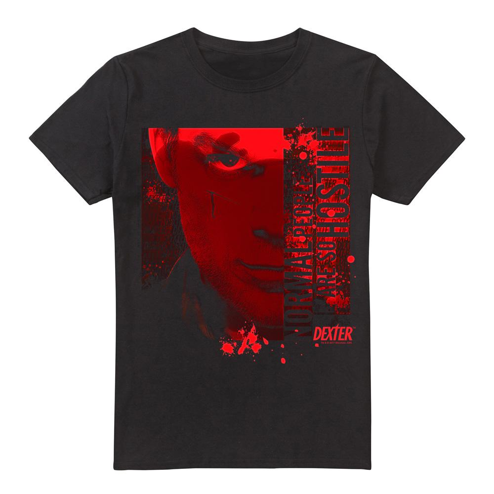 Black - Front - Dexter Mens Normal T-Shirt
