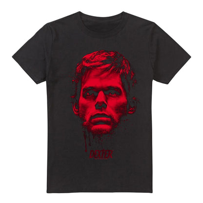 Black - Front - Dexter Mens Bloody Face T-Shirt