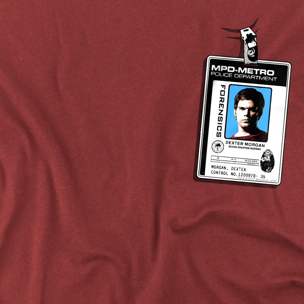 Cardinal - Side - Dexter Mens Badge T-Shirt