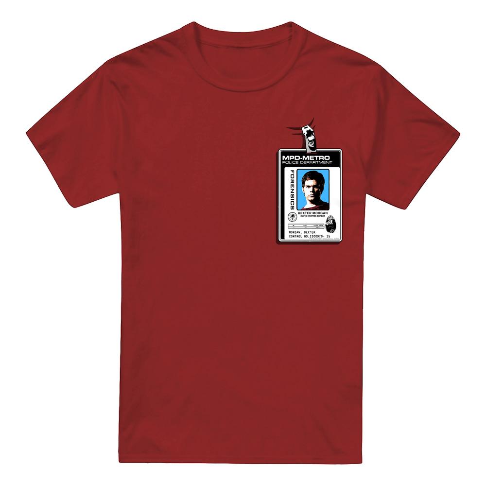 Cardinal - Front - Dexter Mens Badge T-Shirt