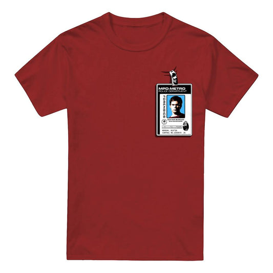 Cardinal - Front - Dexter Mens Badge T-Shirt