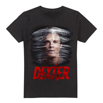Black - Front - Dexter Mens Plastic Wrap T-Shirt