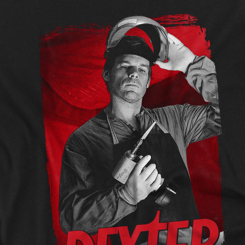 Black - Side - Dexter Mens See Saw T-Shirt