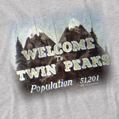 Sport Heather - Side - Twin Peaks Mens Welcome To T-Shirt