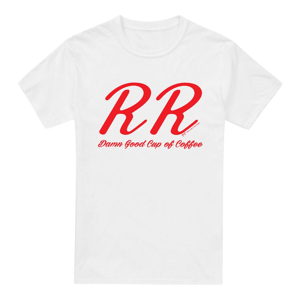 White - Front - Twin Peaks Mens RR Diner T-Shirt