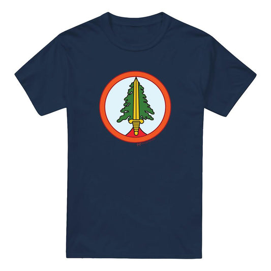 Navy - Front - Twin Peaks Mens Bookhouse Boys T-Shirt