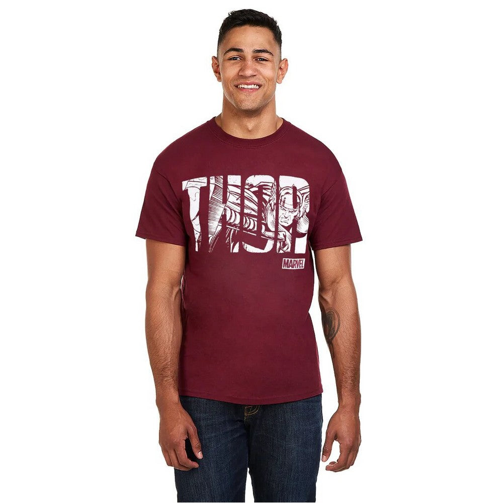 Garnet-White - Lifestyle - Thor Mens Text T-Shirt