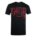 Black-Red - Front - Thor Mens Text T-Shirt