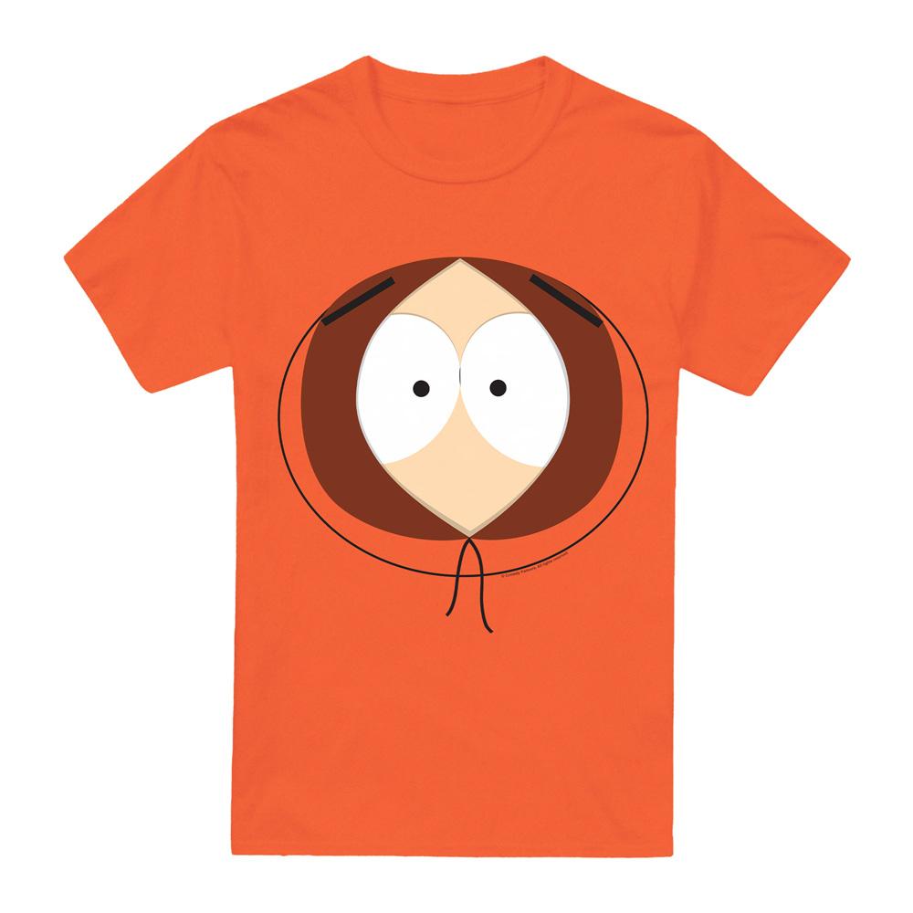 Orange - Front - South Park Mens Kenny Face T-Shirt
