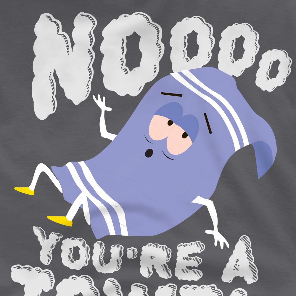Charcoal - Side - South Park Mens Nooo You´re A Towel Towelie T-Shirt