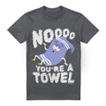 Charcoal - Front - South Park Mens Nooo You´re A Towel Towelie T-Shirt